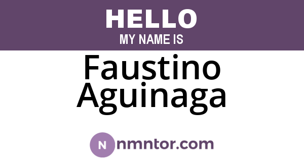 Faustino Aguinaga
