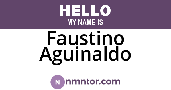 Faustino Aguinaldo