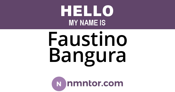 Faustino Bangura