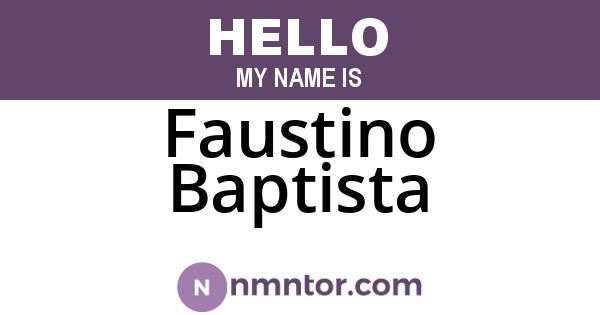 Faustino Baptista