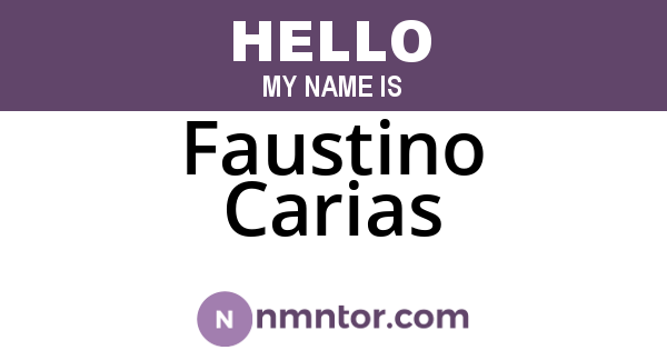 Faustino Carias