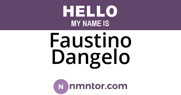 Faustino Dangelo