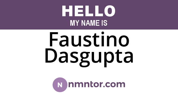 Faustino Dasgupta