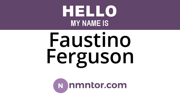 Faustino Ferguson