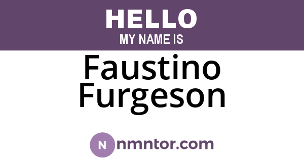 Faustino Furgeson