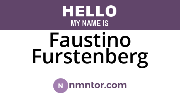 Faustino Furstenberg