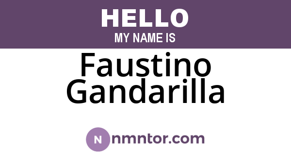 Faustino Gandarilla