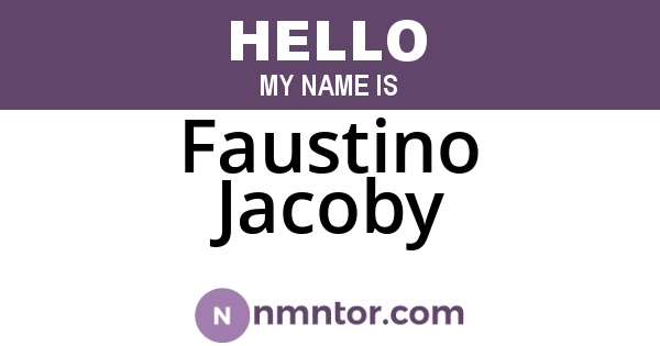 Faustino Jacoby