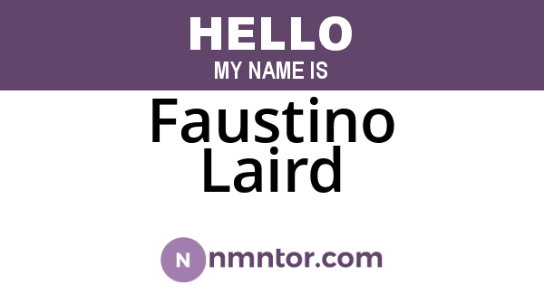 Faustino Laird