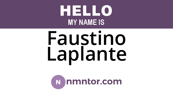 Faustino Laplante
