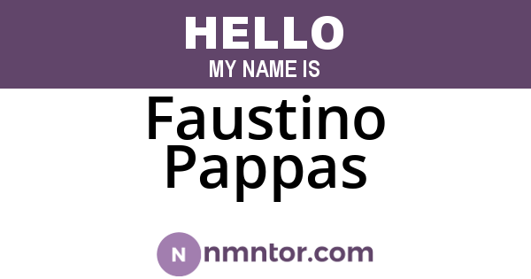 Faustino Pappas