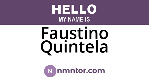 Faustino Quintela