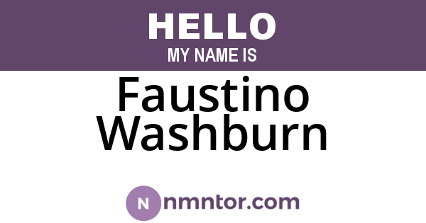 Faustino Washburn