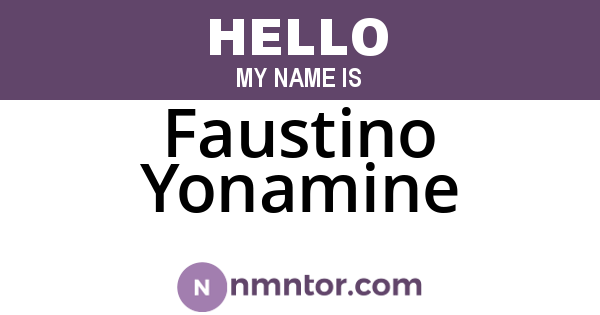 Faustino Yonamine