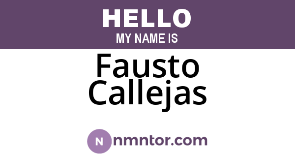 Fausto Callejas