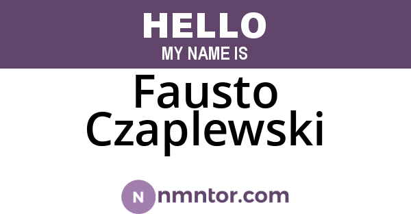 Fausto Czaplewski