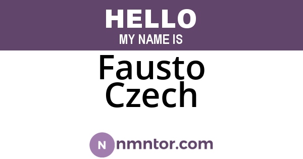 Fausto Czech