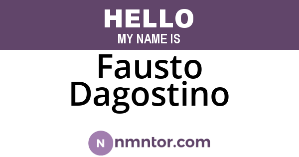 Fausto Dagostino