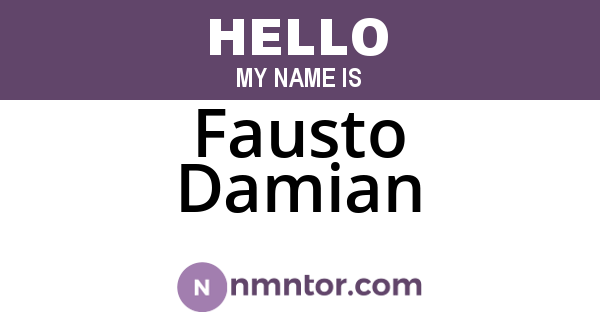 Fausto Damian