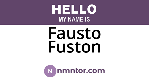 Fausto Fuston