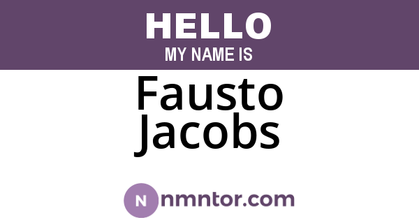 Fausto Jacobs