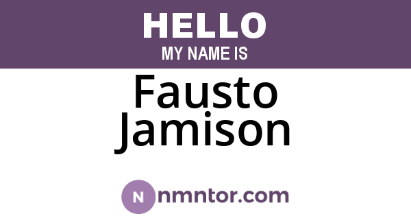 Fausto Jamison