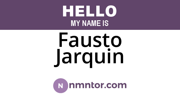 Fausto Jarquin