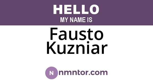 Fausto Kuzniar