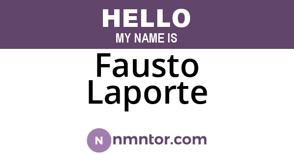 Fausto Laporte