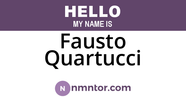 Fausto Quartucci