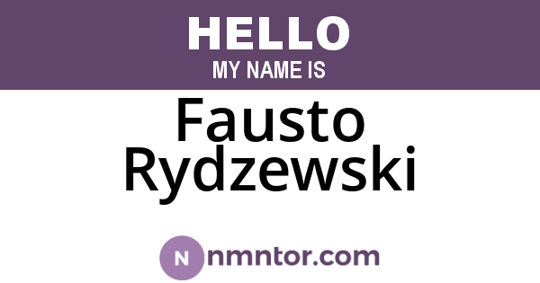Fausto Rydzewski