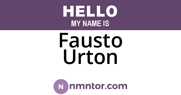 Fausto Urton