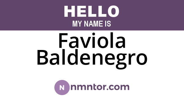 Faviola Baldenegro