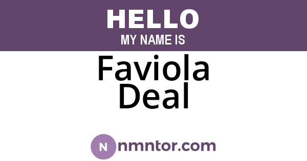Faviola Deal