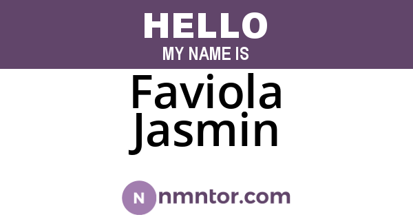Faviola Jasmin