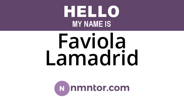 Faviola Lamadrid