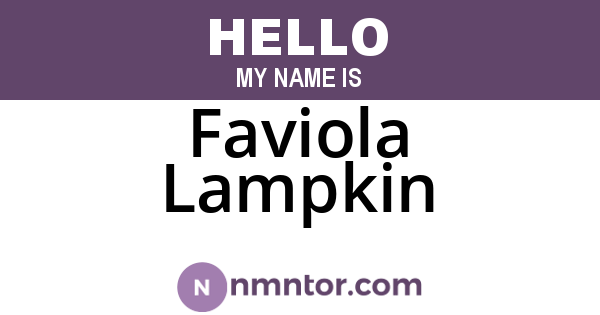 Faviola Lampkin