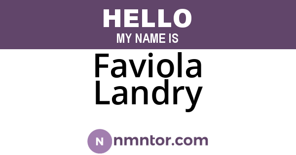 Faviola Landry