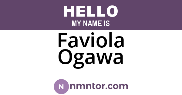Faviola Ogawa