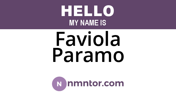 Faviola Paramo