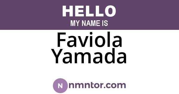 Faviola Yamada