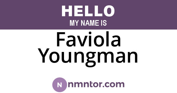 Faviola Youngman