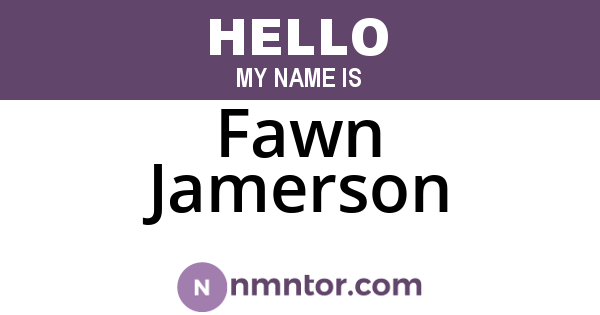 Fawn Jamerson