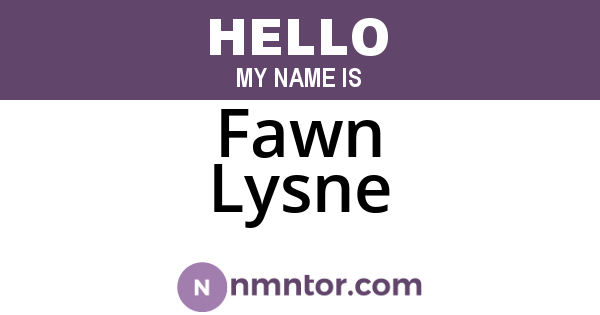 Fawn Lysne