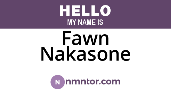 Fawn Nakasone
