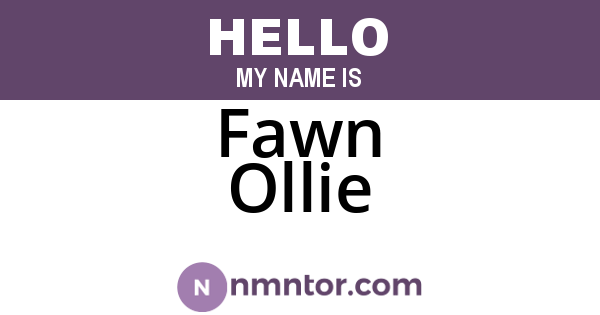Fawn Ollie