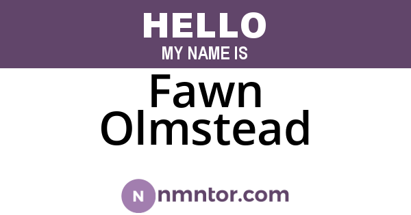 Fawn Olmstead
