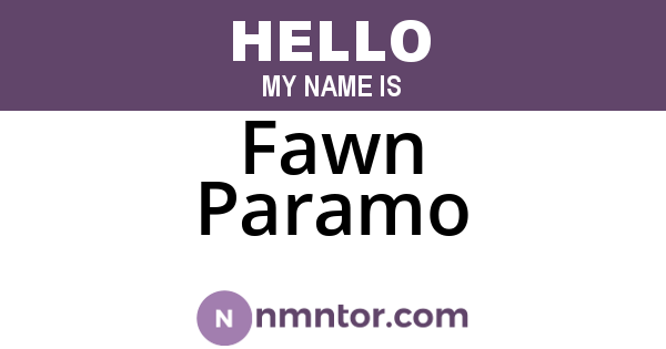 Fawn Paramo