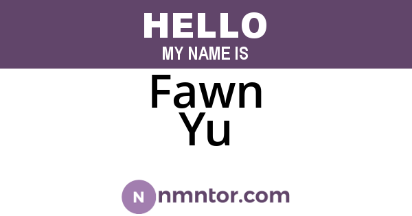 Fawn Yu