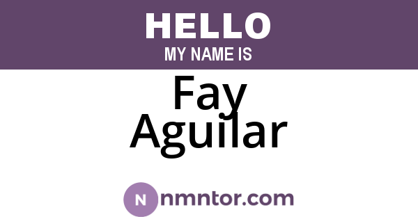 Fay Aguilar